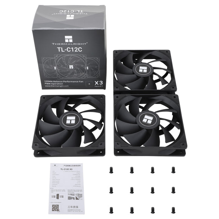 EAN 814256015363 - Thermalright TL-C12C Carcasa del ordenador Ventilador 12 cm Negro imagen 10