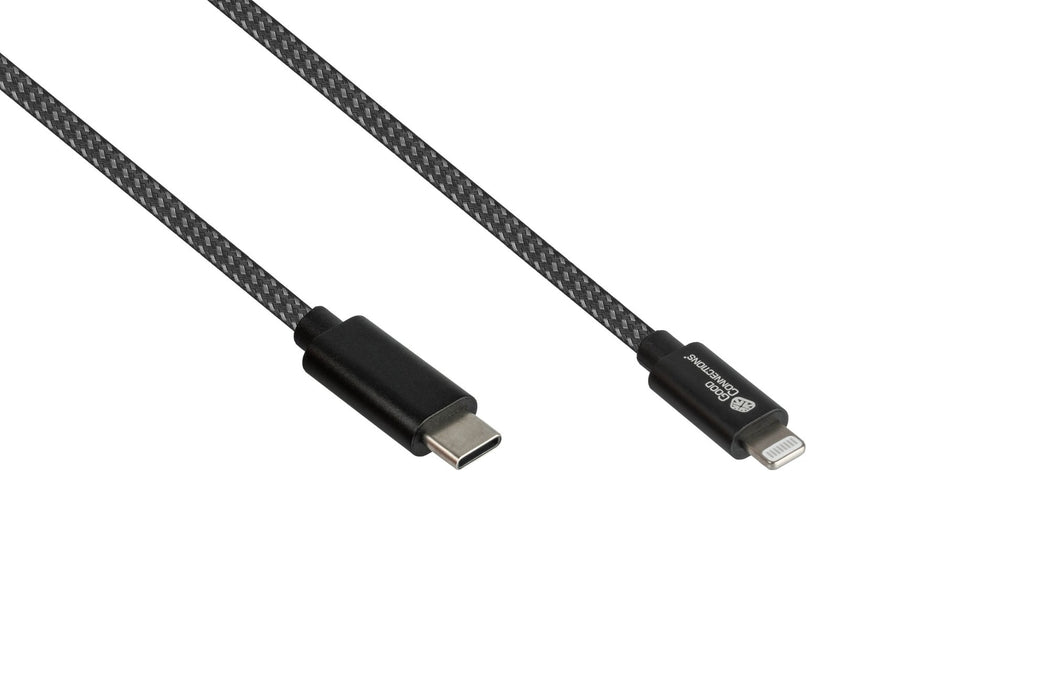 EAN 4014619881482 - Alcasa 2510-CL005S cable USB USB 2.0 0,5 m USB C USB C/Lightning Negro imagen 1