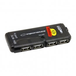 EAN 5905784768564 - Esperanza EA112 hub de interfaz 480 Mbit/s Negro imagen 1