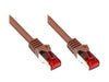 EAN 4014619826674 - Alcasa RJ45-RJ45, m-m, 0.25m cable de red Marrón 0,25 m Cat6 S/FTP (S-STP) imagen 1