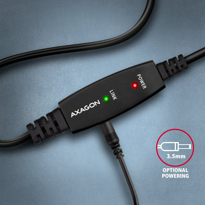EAN 8595247907196 - Axagon ADR-210B USB 2.0 A-M -> B-M active connecting/repeater cable 10m - Kabel - Digital/Daten cable USB imagen 7