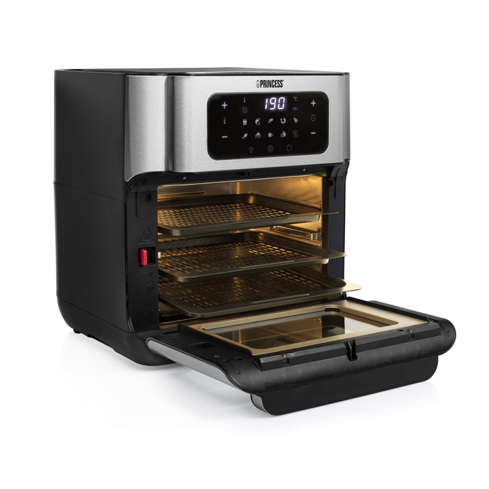 EAN 8713016091451 - Princess 182065 Sencillo 10 L Independiente 1500 W Freidora de aire caliente Plata imagen 6