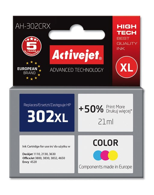 EAN 5901443101635 - Activejet AH-302CRX cartucho de tinta 1 pieza(s) Compatible Alto rendimiento (XL) Cian, Magenta, Amarillo imagen 1
