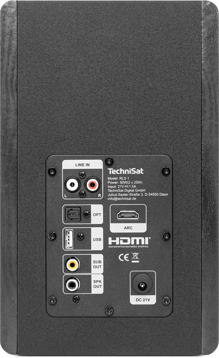 EAN 4019588096301 - TechniSat RLS 1 De 2 vías Negro Inalámbrico y alámbrico 50 W imagen 12