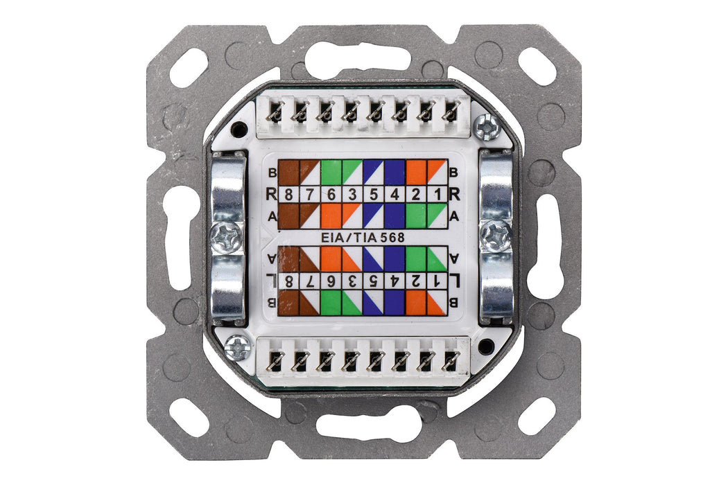 EAN 4016032320203 - Digitus DN-9007-S-1 toma de corriente 2 x RJ-45 Blanco imagen 4