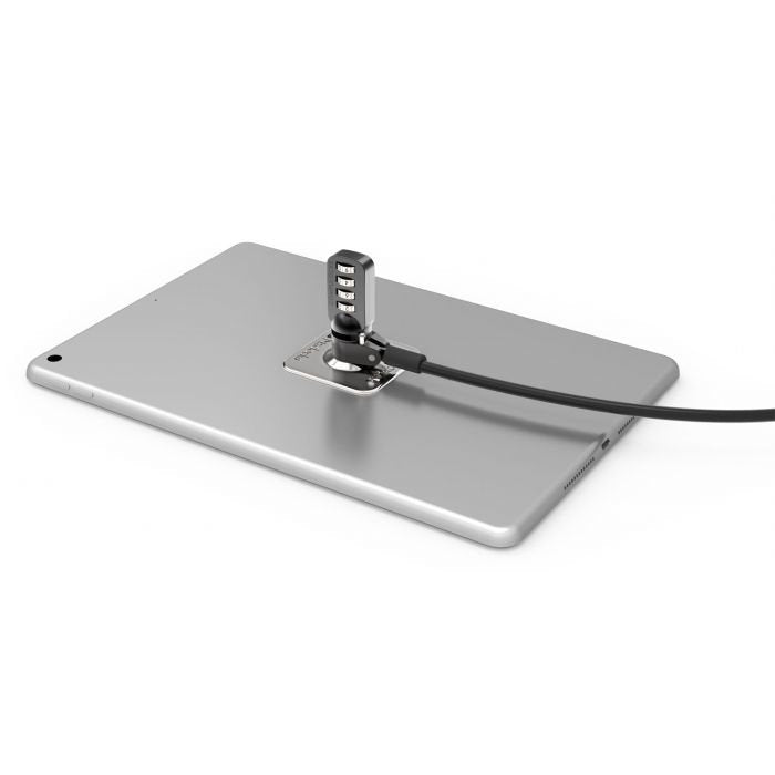 EAN 0854249006060 - Compulocks Universal Tablet Cable Lock - 3M Plate - Silver Combination Lock cable antirrobo imagen 2