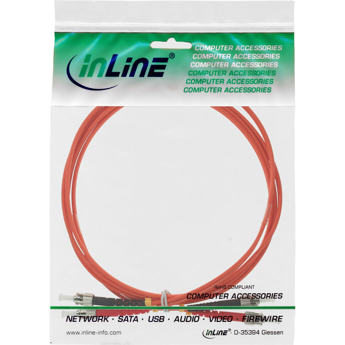 EAN 4043718007226 - InLine 4043718007226 Cable de fibra óptica e InfiniBand 2 m ST Naranja imagen 2