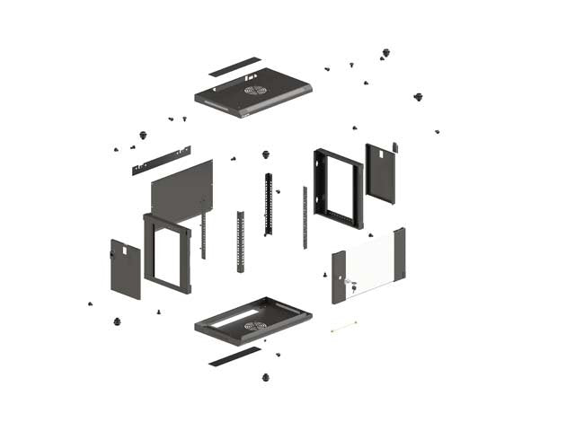 EAN 5901969447545 - Lanberg WF03-5312-10B armario rack 12U Bastidor de pared Negro imagen 12