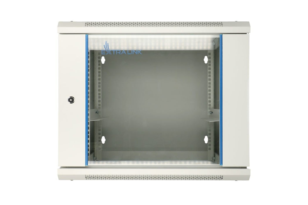 EAN 5903148912950 - Extralink 9U 600X600 AZH WALL-MOUNTED RACKMOUNT CABINET SWING TYPE GRAY Bastidor de pared imagen 2
