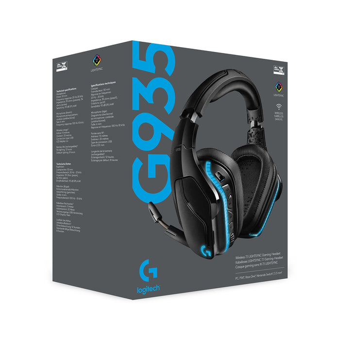 EAN 5099206081918 - Logitech G 981-000744 auricular y casco Auriculares Inalámbrico Diadema Juego Negro, Azul imagen 19