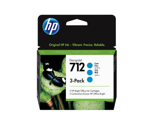 EAN 0193905352869 - HP 712 3-pack 29-ml Cyan DesignJet Ink Cartridge cabeza de impresora Inyección de tinta térmica imagen 1