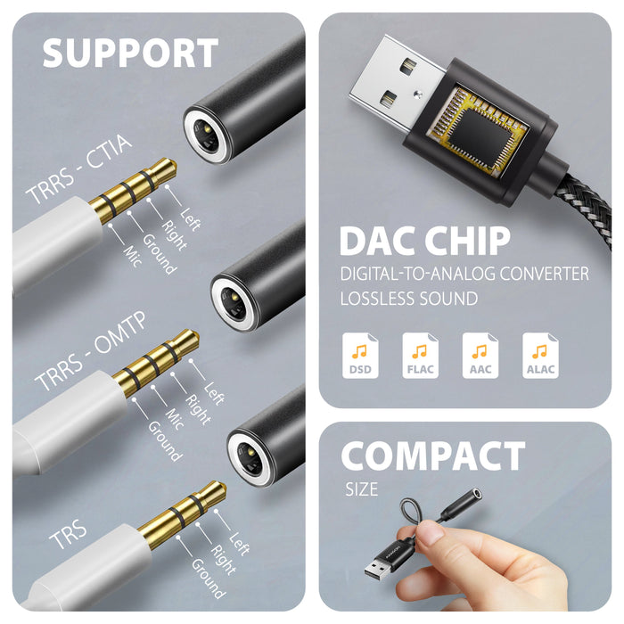 EAN 8595247909817 - Axagon ADA-HA tarjeta de audio 2.0 canales USB imagen 4