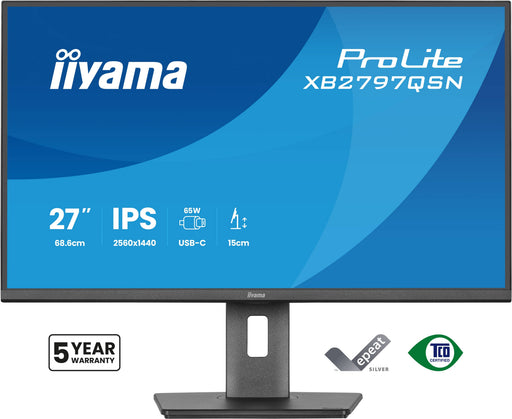 EAN 4948570125937 - iiyama ProLite XB2797QSN-B1 pantalla para PC 68,6 cm (27") 2560 x 1440 Pixeles Quad HD LCD Negro imagen 2