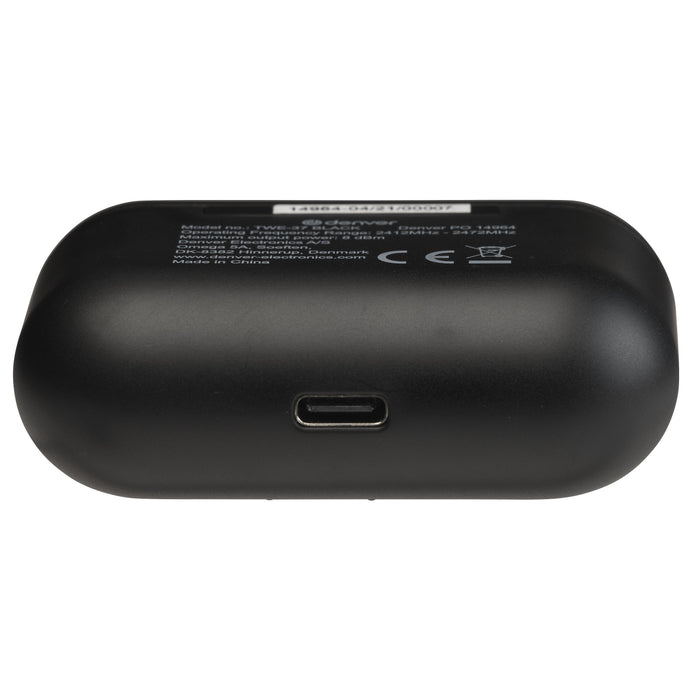 EAN 5706751054334 - Denver TWE-37BLACK auricular y casco Auriculares Inalámbrico Dentro de oído Llamadas/Música Bluetooth Neg imagen 6