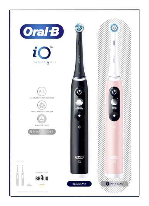 EAN 4210201448877 - Oral-B 80375669 cepillo eléctrico para dientes Adulto Cepillo dental oscilante Negro, Rosa imagen 1