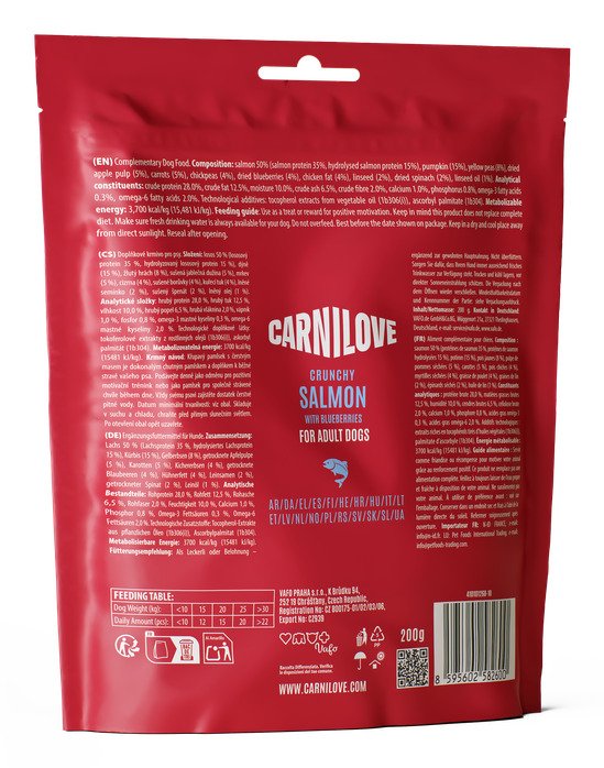 EAN 8595602582600 - CARNILOVE 103100798 premio y golosina para perro y gato Snacks Salmón 200 g imagen 3