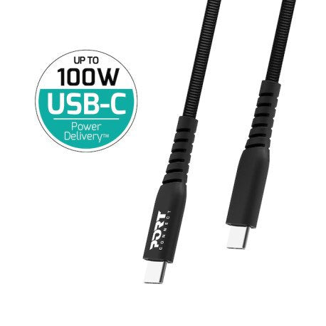 EAN 3567049000677 - Port Designs 900067 cable USB USB 2.0 2 m USB C 0,48 Gbit/s 100 W Negro imagen 3
