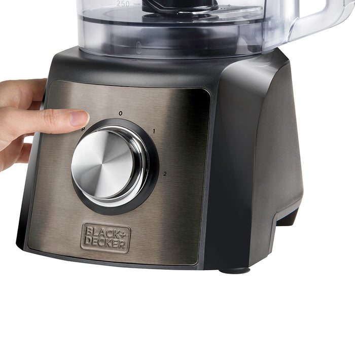 EAN 8432406250055 - Black & Decker BXFPA1200E robot de cocina 1200 W 1,5 L Negro, Acero inoxidable imagen 17