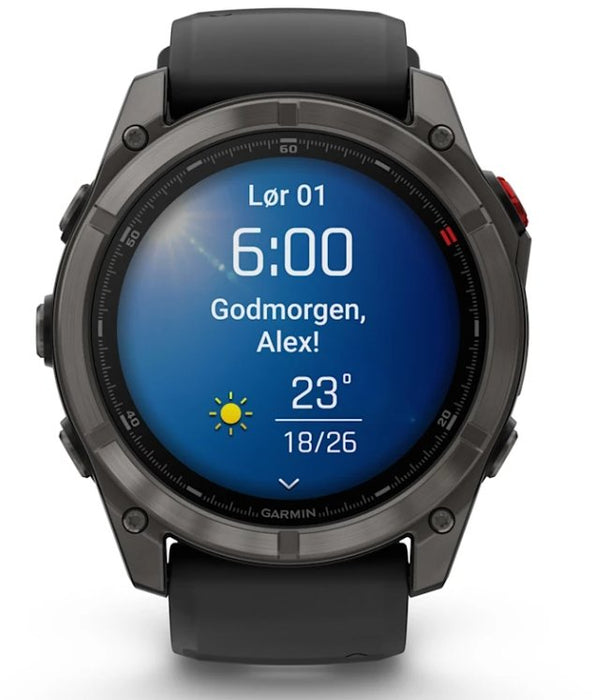 EAN 753759350970 - Garmin fēnix 8 Pro 3,56 cm (1.4") AMOLED 51 mm Digital 454 x 454 Pixeles Pantalla táctil Negro, Gris, Tita imagen 10