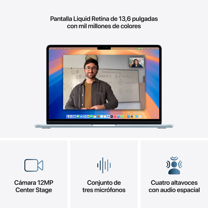 EAN 0195949891380 - Apple MacBook Air Apple M M4 Portátil 34,5 cm (13.6") 24 GB 512 GB SSD Wi-Fi 6E (802.11ax) macOS Sequoia  imagen 5