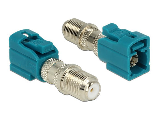 EAN 4043619894642 - DeLOCK 89464 cambiador de género para cable FAKRA Z F Azul, Plata imagen 1