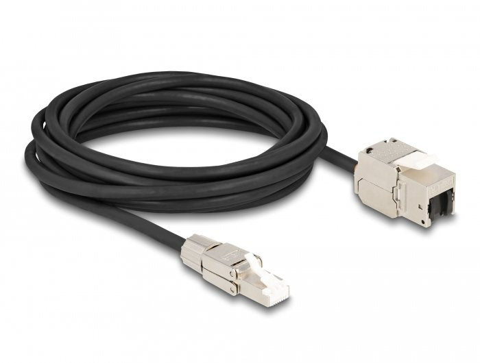 EAN 4043619872459 - DeLOCK 87245 cable de red Negro, Plata Cat6a S/FTP (S-STP) imagen 1