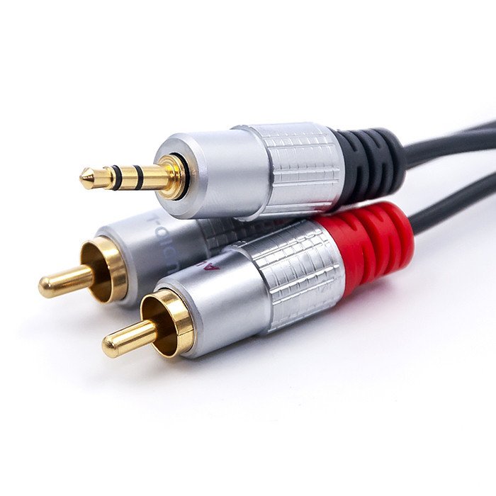 EAN 5901878523392 - Qoltec 52339 cable de audio 1 m 2 x RCA 3,5mm Negro imagen 3