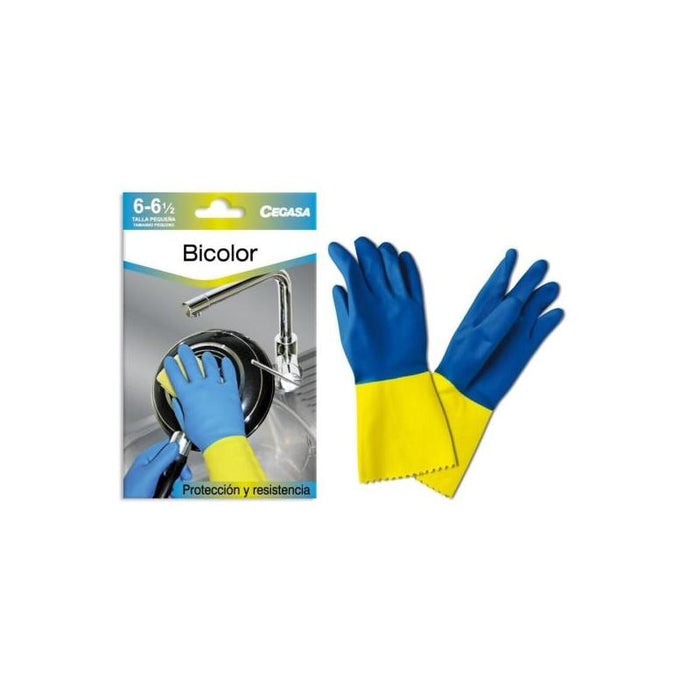 Cegasa Guantes De Latex Talla P 6-6 1/2 - Flocados - Uso General, Domestico, Limpieza, Industria Quimica - Espesor En
