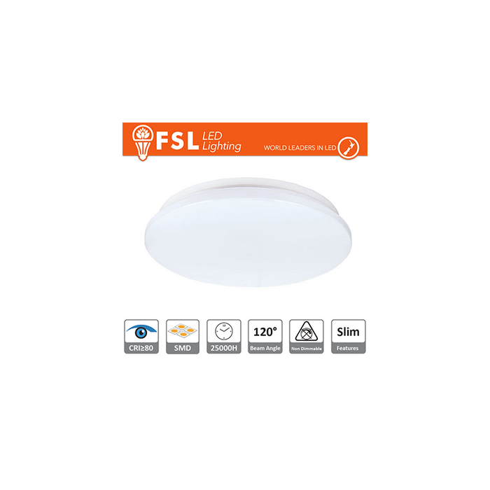 Ceilinglight Slim 25w - 4000k 1650lm >120º 380x55 Mm +Cri 80