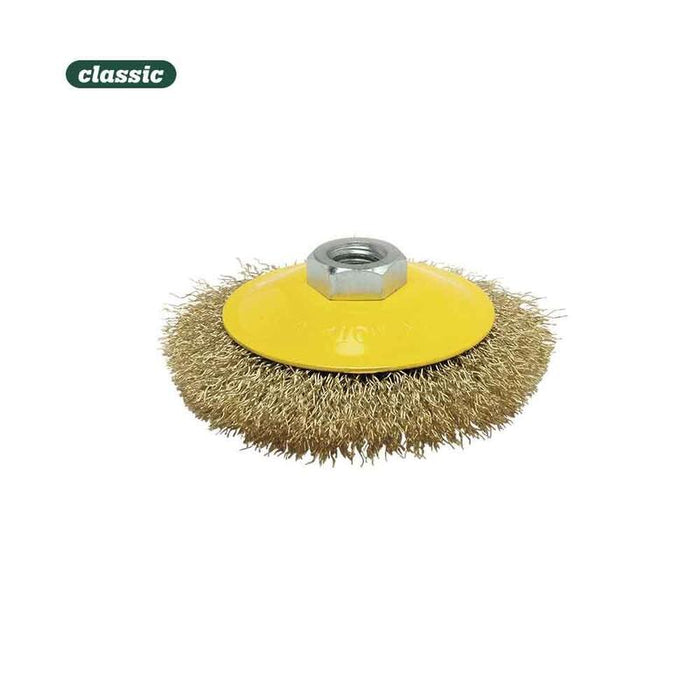 Cepillo Conico De Alambre Ondulado 100mm Fho100 Mota