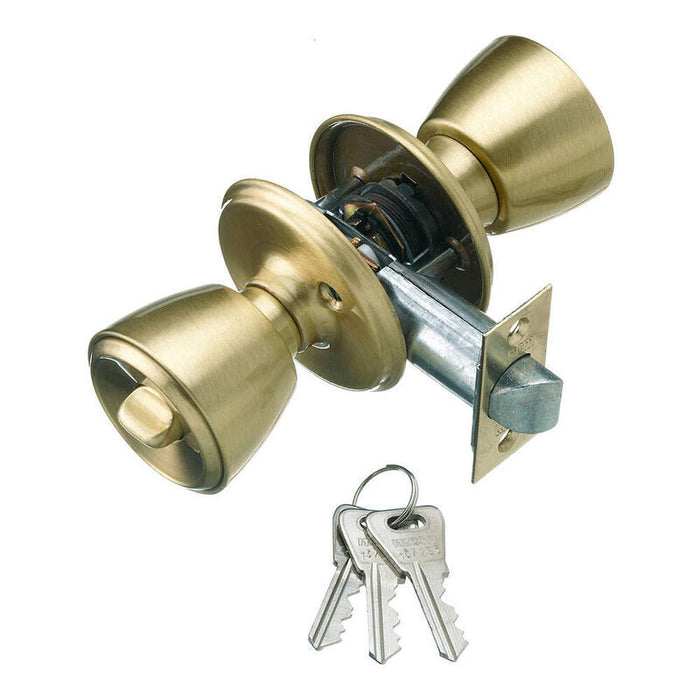 Cerradura Con Pomo Para Puerta De Entrada 501b-3-3-70 Mcm