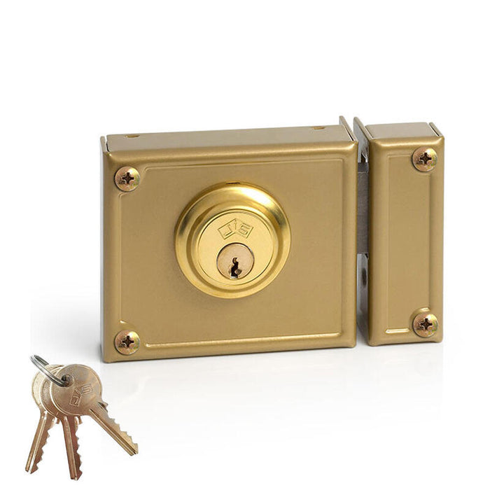 Cerradura De Sobreponer Solo Llave. Derecha Jis 11-10d Jis