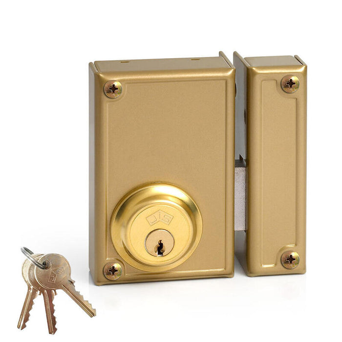 Cerradura De Sobreponer Solo Llave. Derecha Jis 33-7d Jis