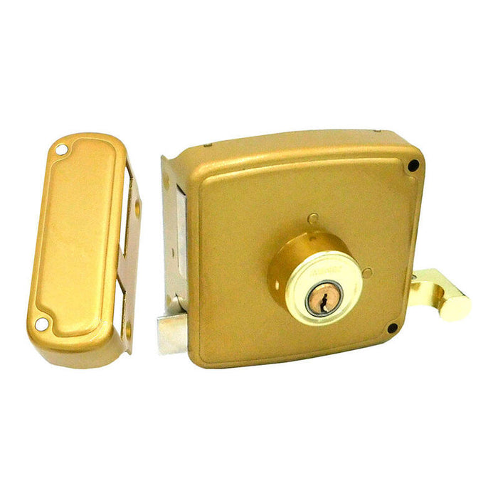 Cerradura Sobreponer Crs02 Dcha 50 X 100 Mm Pintado Oro