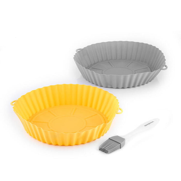 Cestas De Silicona Con Pincel Para Freidoras De Aire V0103786 Innovagoods