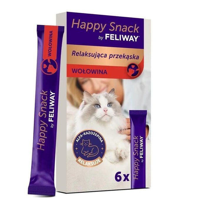 Ceva Happy Snack By Feliway Beef - Goma Para Gatos - 6x15g