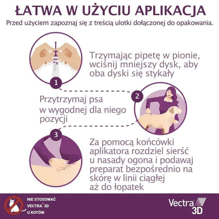 Ceva Vectra 3d Para Perros 10-25kg Pipety Przeciw Pasozytom 3szt