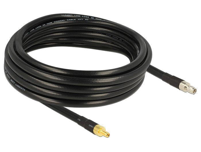 EAN 4043619894277 - DeLOCK 5m SMA/SMA cable coaxial CFD400, LLC400 Negro imagen 2