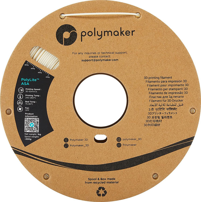 EAN 6938936709992 - Polymaker PF01006 material de impresión 3d Acrilonitrilo estireno acrilato (ASA) 1 kg imagen 3