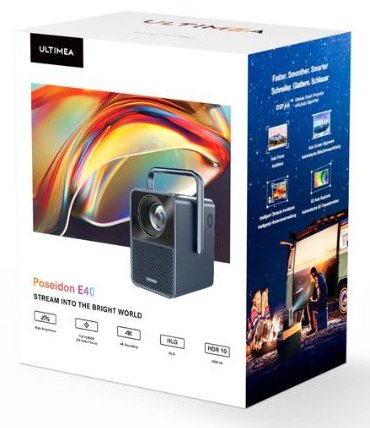 EAN 4262533460522 - Ultimea Poseidon E40 Proyector de alcance estándar 1000 lúmenes ANSI LCD 4K (4096x2400) Gris imagen 6