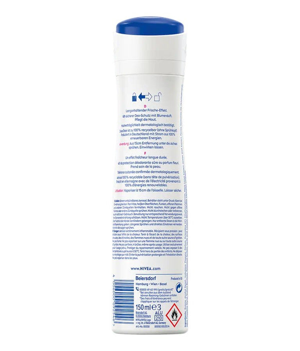 EAN 4006000092546 - NIVEA Fresh Flower Deo Spray Mujeres Desodorante en spray 150 ml 1 pieza(s) imagen 2
