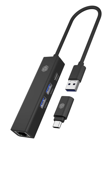 EAN 4250078173410 - ICY BOX IB-HUB1439-LAN Alámbrico USB 3.2 Gen 1 (3.1 Gen 1) Type-A Negro imagen 6