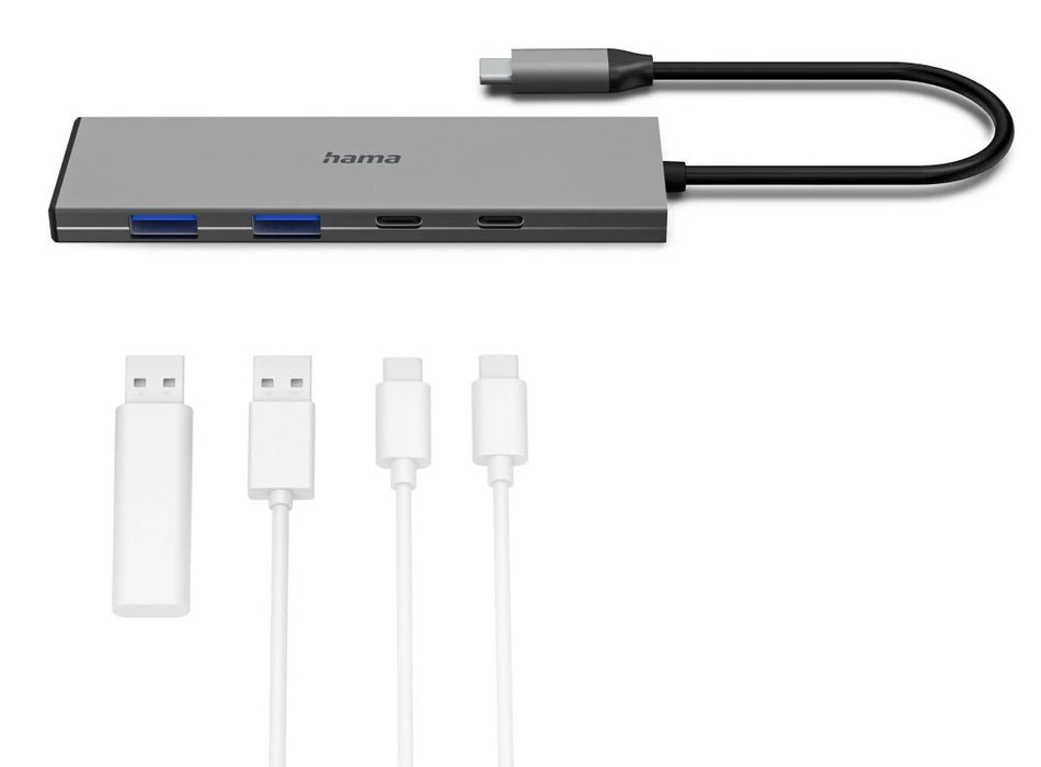 EAN 4047443542533 - Hama 00200147 hub de interfaz USB Tipo C 10000 Mbit/s Gris imagen 3