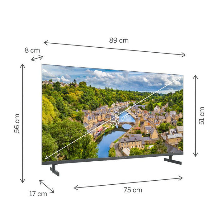 EAN 9120106663495 - Thomson 40FQG3S15 Televisor 101,6 cm (40") Full HD Smart TV Wifi Gris imagen 3