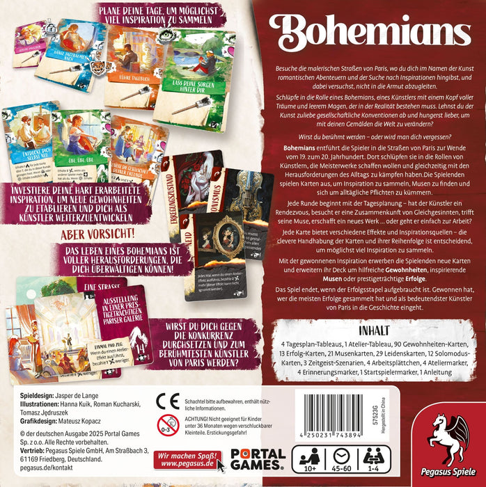 EAN 4250231743894 - Pegasus Bohemians 60 min Juego De Cartas imagen 4