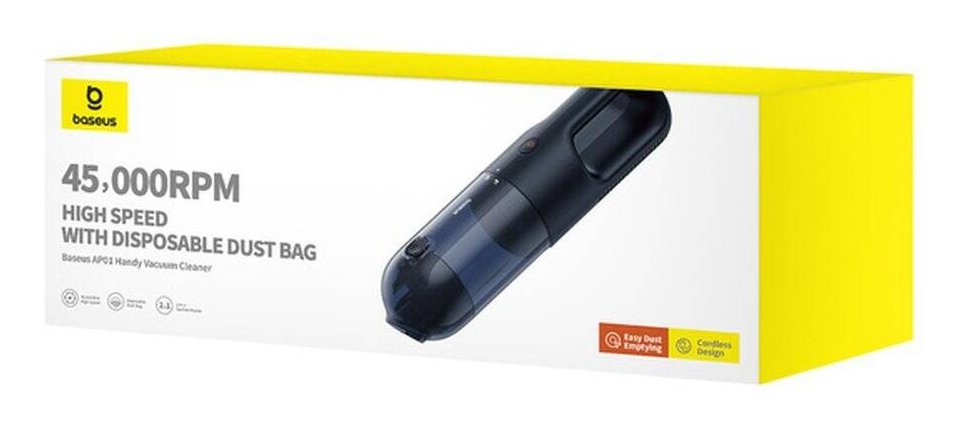 EAN 6932172629250 - Baseus AP01 aspiradora de mano Negro Sin bolsa imagen 7