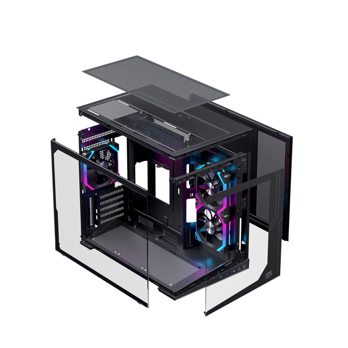 EAN 6977277360936 - Einarex EXCS-SM-300R-B carcasa de ordenador Mini Tower Negro imagen 9