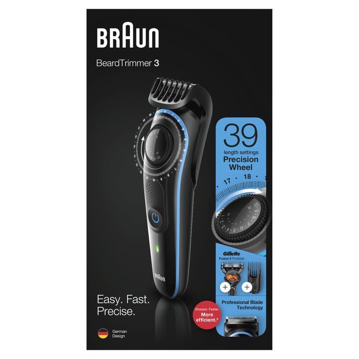 EAN 4210201282150 - Braun BeardTrimmer 81705178 depiladora para la barba Batería 39 2 cm Negro, Azul imagen 5