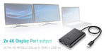EAN 8595611702037 - i-tec C31DUAL4KDP Adaptador gráfico USB 3840 x 2160 Pixeles Negro imagen 5