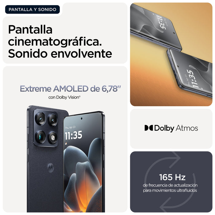 EAN 840493623764 - Motorola signature 17,2 cm (6.78") SIM doble Android 16.0 5G USB Tipo C 12 GB 256 GB 5200 mAh Azul oscuro imagen 11
